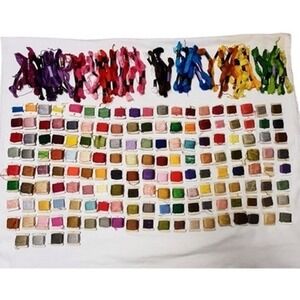 Lot of Embossing Floss Thread 200+ pieces colors Needlepoint Cross Stitch crafts